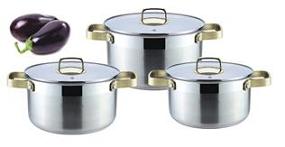 Bộ 3 nồi inox KG161